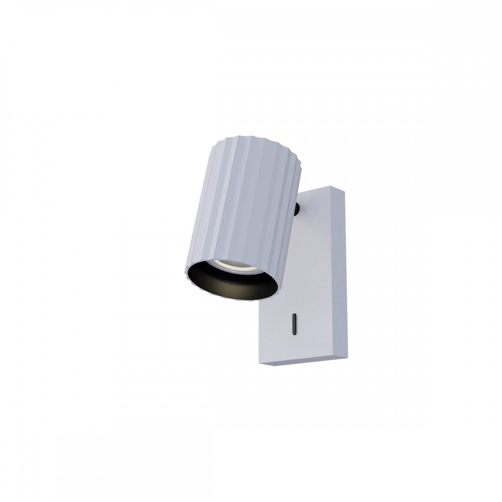 Orientable wall lamp Redo Delphi, metal, sand white, 1XGU10, H.13 cm