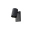 Orientable wall lamp Redo Delphi, metal, matt black, 1XGU10, H.13 cm