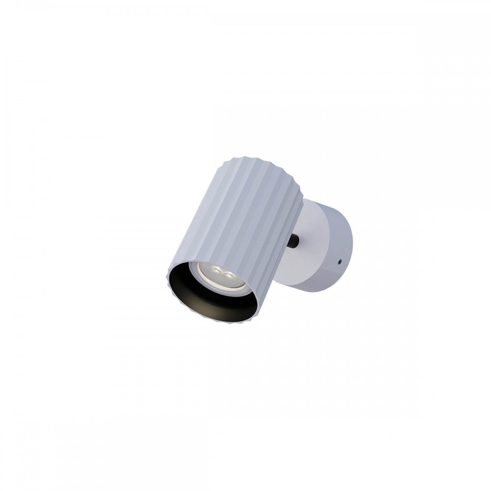 Orientable wall lamp Redo Delphi, metal, sand white, 1XGU10, L.13 cm