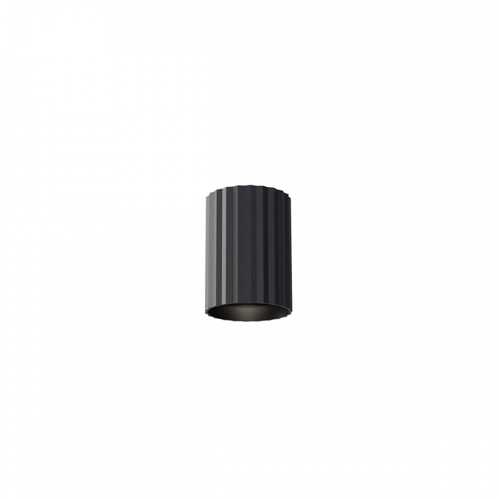 Ceiling lamp Redo Delphi, metal, matt black, 1XGU10, D.7 cm