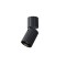 Orientable ceiling lamp Redo Delphi, metal, matt black, 1XGU10, D.7 cm