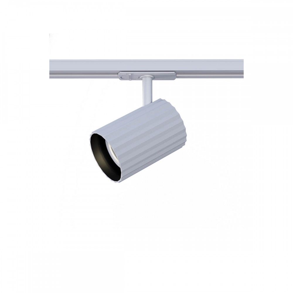 Projector for track Redo Delphi, metal, sand white, 1XGU10, H.13 cm