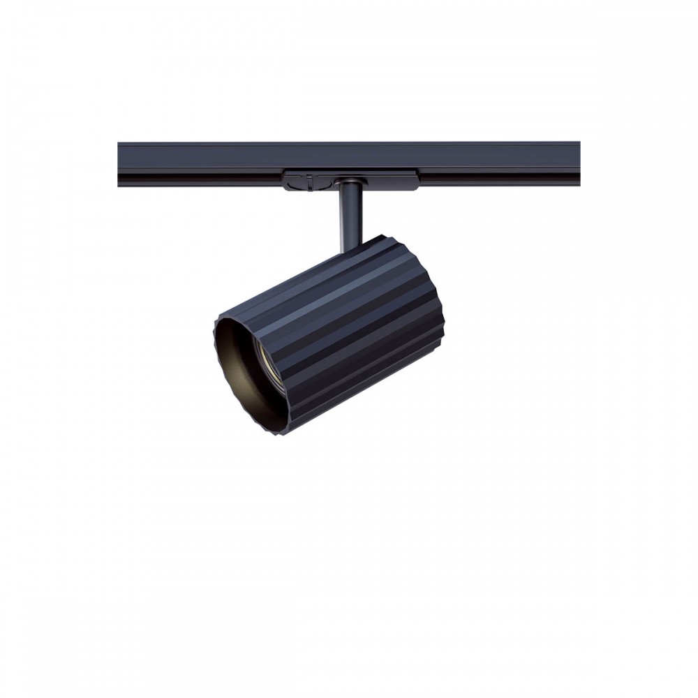 Projector for track Redo Delphi, metal, sand black, 1XGU10, H.13 cm