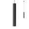 Suspension Redo Delphi, metal, matt black, 1XGU10, D.7 cm