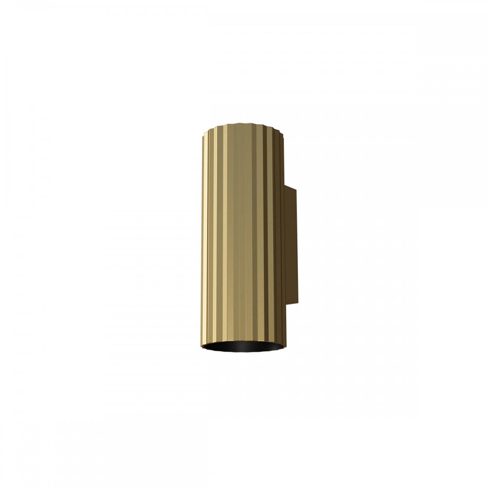 Wall lamp Redo Delphi, metal, matt gold, 2XGU10, H.18 cm