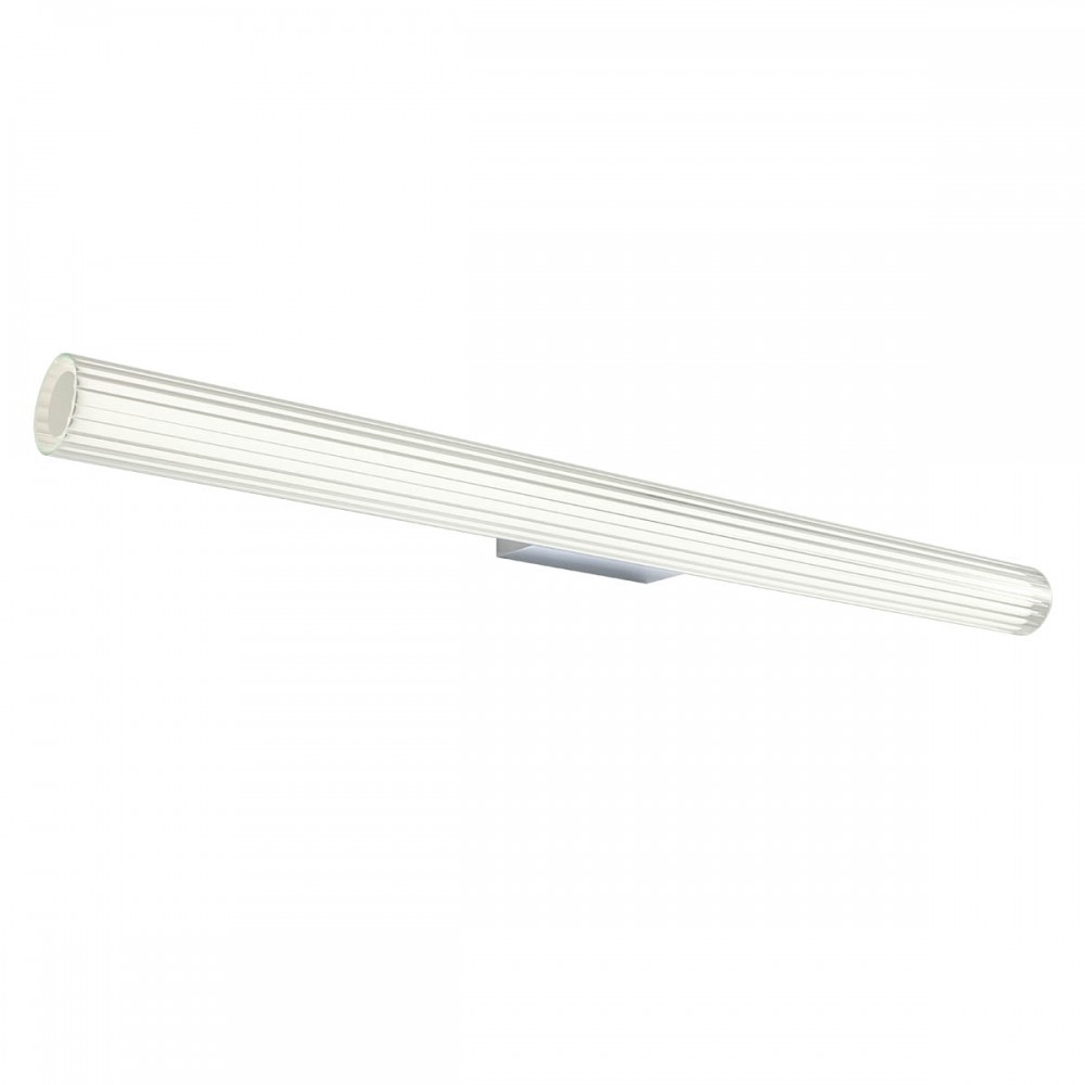 Wall lamp Redo Rigal, metal, glass, chrome, LED, 18W, 1170 lumens, neutral white 4000K, L.91 cm, IP44
