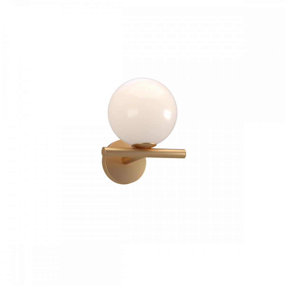 Wall lamp Redo Talis, metal, glass, bronze, 1XE14, H.21 cm