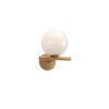 Wall lamp Redo Talis, metal, glass, bronze, 1XE14, H.21 cm