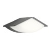 Wall lamp Redo Chalet, metal, dark grey, LED, 8W, 576 lumens, warm white 3000K, L.23 cm, IP54