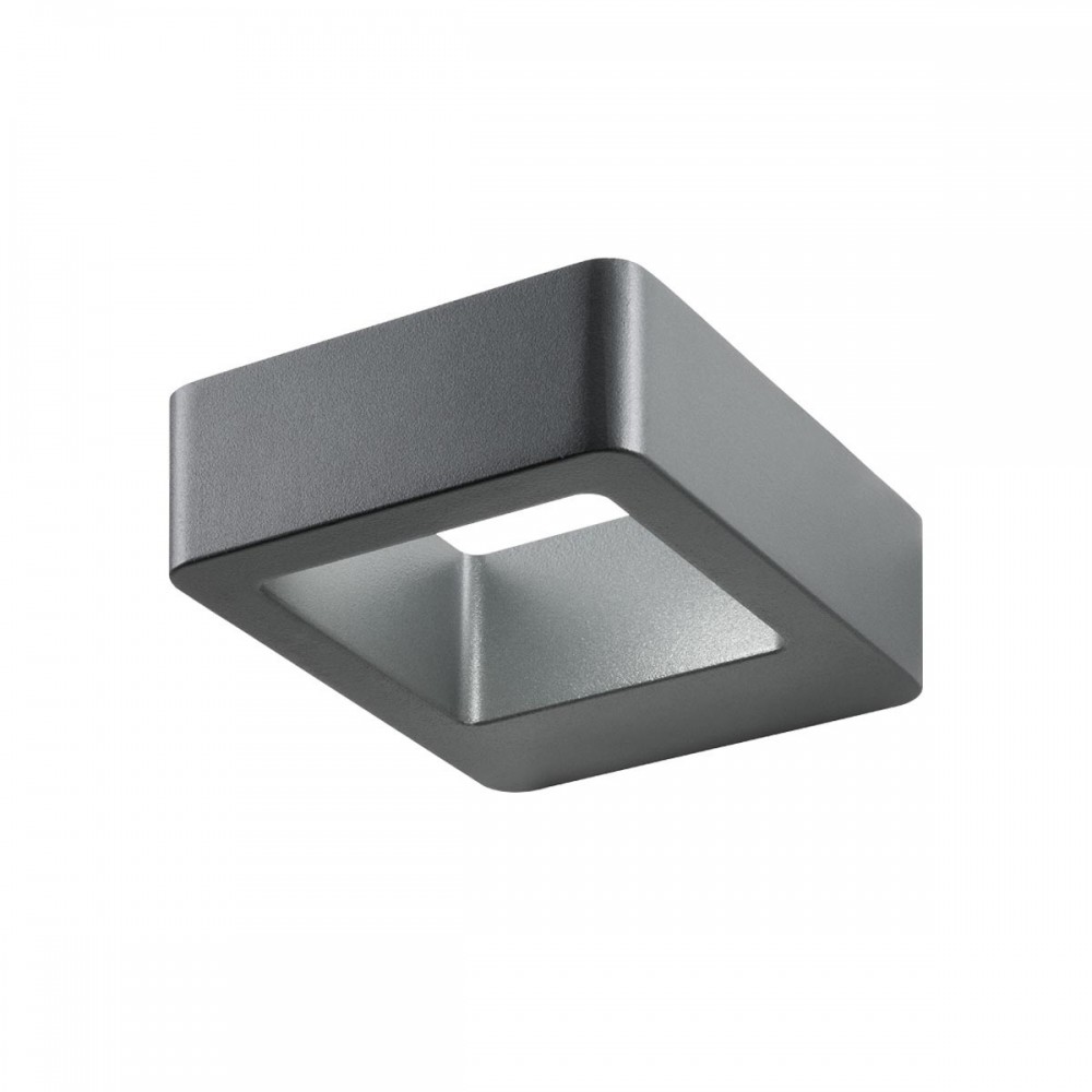 Wall lamp Redo Radeon, metal, dark grey, LED, 6W, 408 lumens, warm white 3000K, IP54