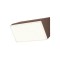Wall lamp Redo Tokyo, metal, dark brown, LED, 12W, 1150 lumens, warm white 3000K, L.18 cm, IP54