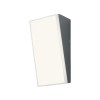 Wall lamp Redo Tokyo, metal, dark grey, LED, 12W, 1230 lumens, neutral white 4000K, H.18 cm, IP54