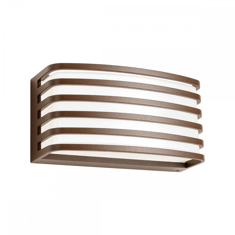 Wall lamp Redo Sebra, metal, dark brown, LED, 15,4W, 792 lumens, warm white 3000K, IP54