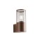 Wall lamp Redo Fred, metal, dark brown, 1XE27, H.20 cm, IP54
