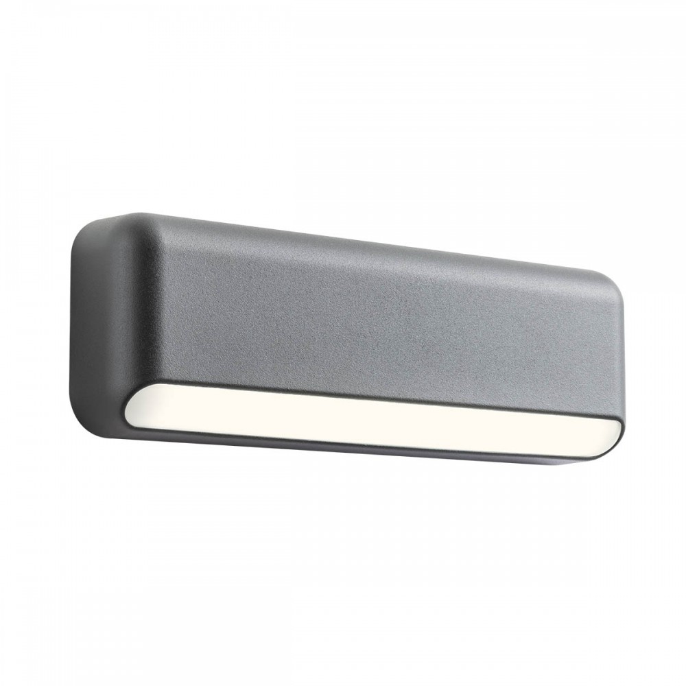 Step light Redo Sapo, metal, dark grey, LED, 5,2W, 335 lumens, warm white 3000K, L.24 cm, IP65