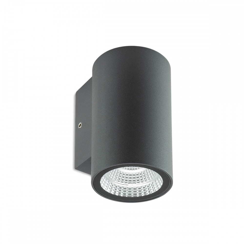 Wall lamp Redo Ram, metal, dark grey, LED, 4W, 288 lumens, warm white 3000K, IP65