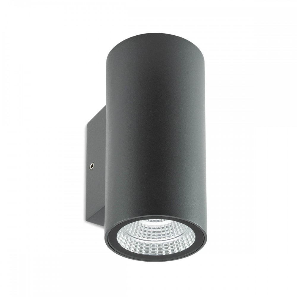 Wall lamp Redo Ram, metal, dark grey, LED, 7W, 540 lumens, warm white 3000K, IP65