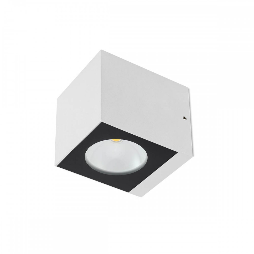 Wall lamp Redo Teko, metal, sand white, LED, 7W, 520 lumens, warm white 3000K, H.9 cm, IP65
