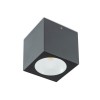 Ceiling lamp Redo Teko, metal, dark grey, LED, 7W, 520 lumens, warm white 3000K, H.9 cm, IP65
