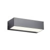 Wall lamp Redo Lampris, ABS, dark grey, LED, 9,5W, 586 lumens, warm white 3000K, L.17 cm, IP65