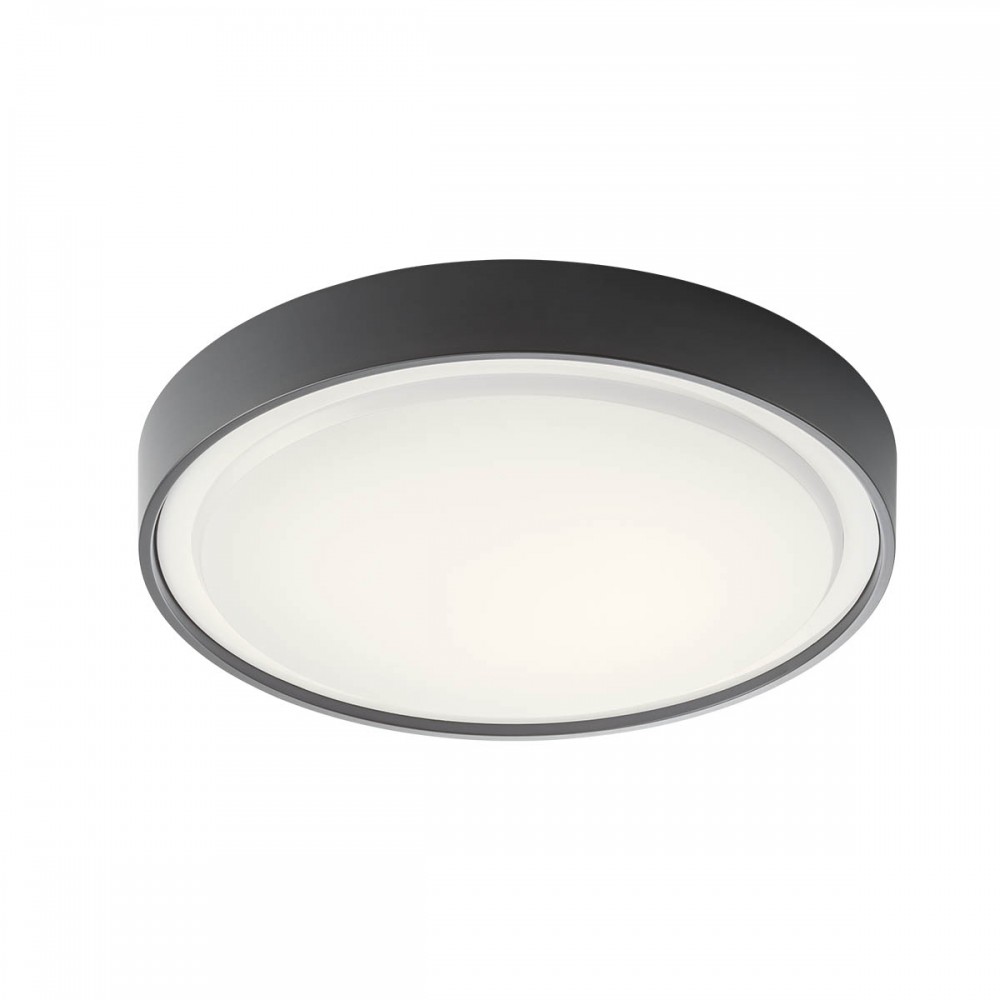 Ceiling lamp Redo Ponza, dark grey, LED, 17,5W, 1016 lumens, warm white 3000K, D.30 cm, IP65
