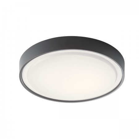 Ceiling lamp Redo Ponza, dark grey, LED, 17,5W, 1016 lumens, warm white 3000K, D.30 cm, IP65