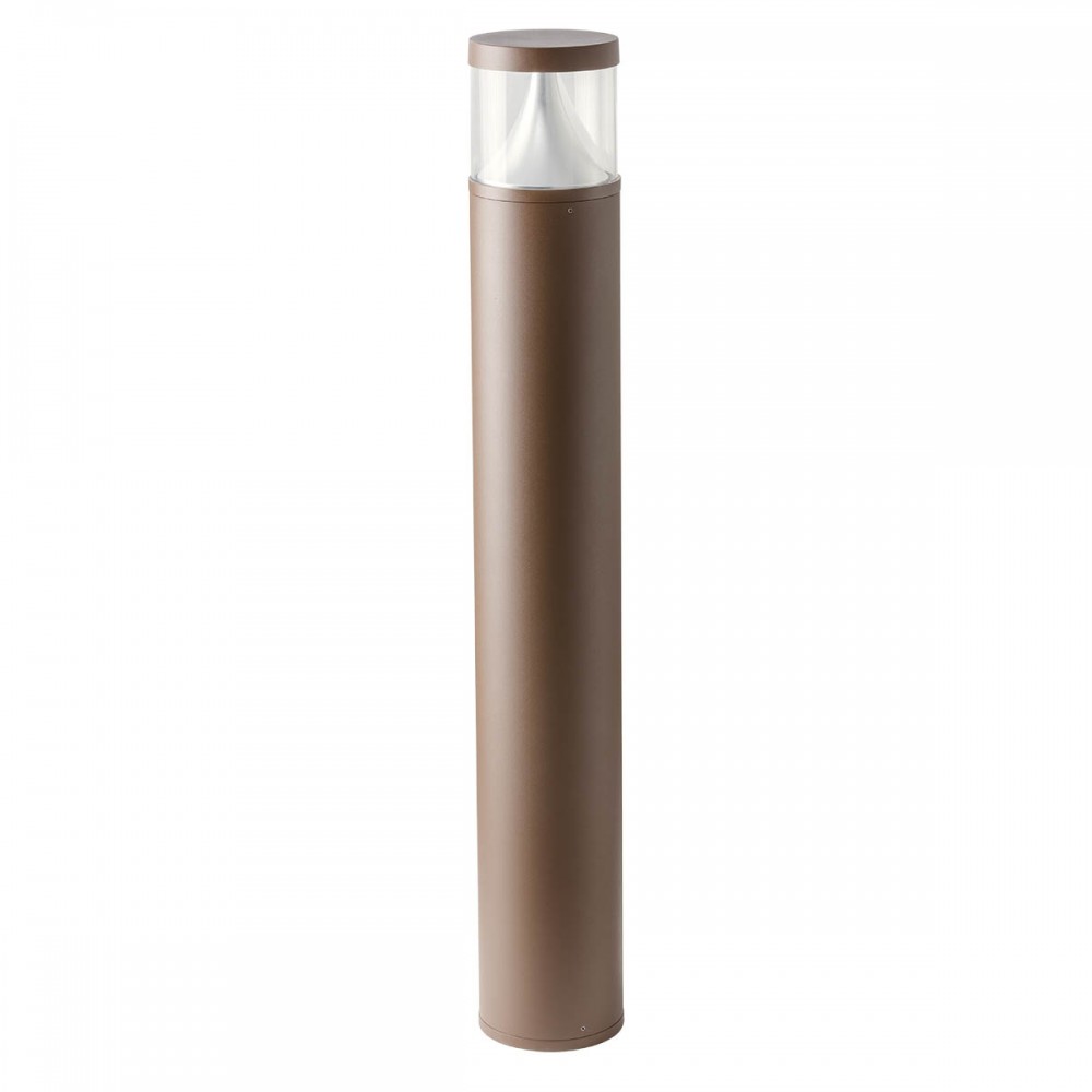 Bollard Redo Palace, metal, dark brown, LED, 20W, 1588 lumens, warm white 3000K, H.80 cm, IP54