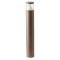 Bollard Redo Palace, metal, dark brown, LED, 20W, 1588 lumens, warm white 3000K, H.80 cm, IP54