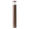 Bollard Redo Palace, metal, dark brown, LED, 20W, 1667 lumens, neutral white 4000K, H.80 cm, IP54