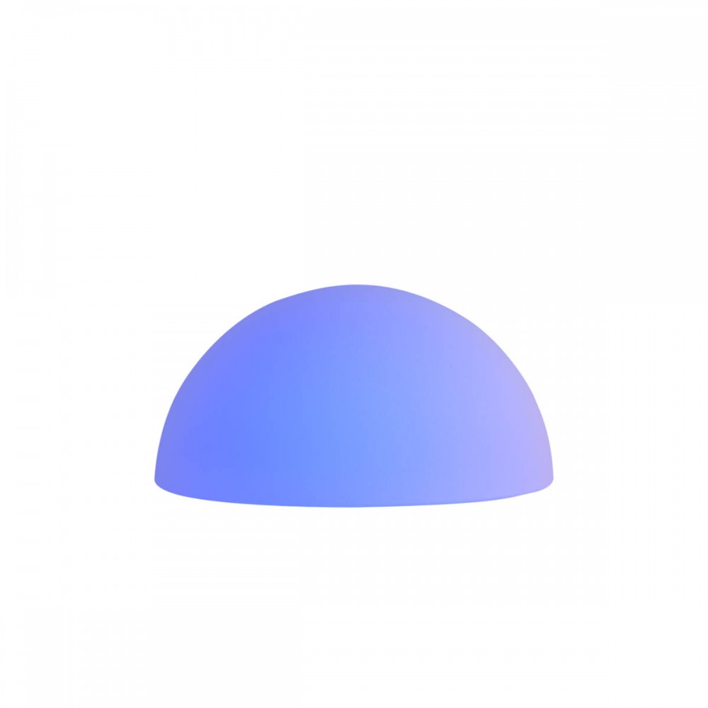 Decorative outdoor light Redo Blob, polyethylene, white, remote control, LED RGB, D.38 cm, IP65