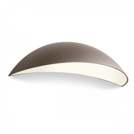 Wall lamp Redo Palma, metal, dark brown, LED, 18W, 1000 lumens, warm white 3000K, L.35 cm, IP54