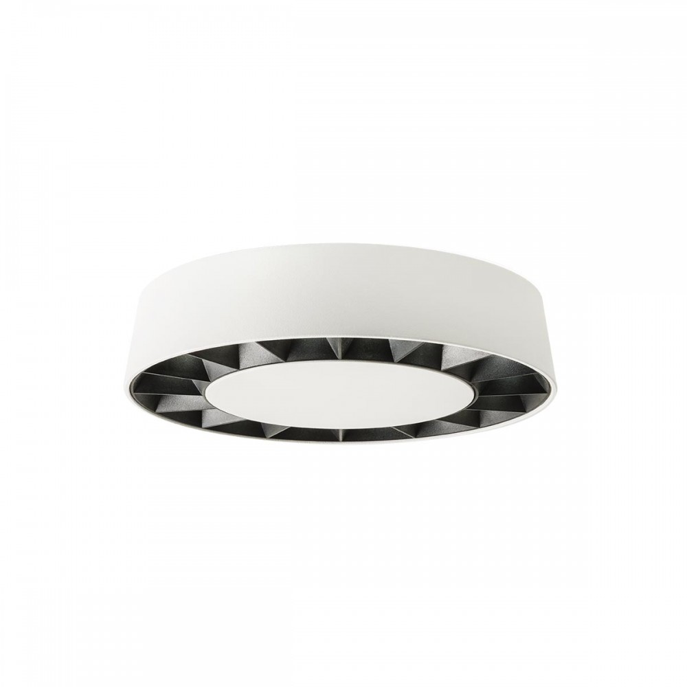 Ceiling lamp Redo Oku, metal, sand white, LED, 12W, 958 lumens, warm white 3000K, D.18 cm, IP65