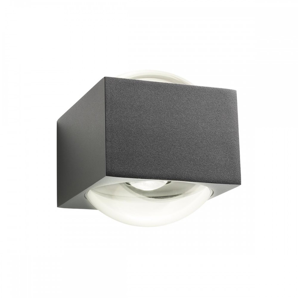Wall lamp Redo Ari, metal, grey, LED, 12.5W, 1185 lumeni, warm white 3000K, IP65