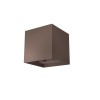 Wall lamp Redo Vary, metal, dark brown, LED, 2X10W, 1080 lumens, warm white 3000K, H.12 cm, IP54