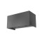 Wall lamp Redo Vary, metal, dark grey, LED, 4X5W, 1250 lumens, warm white 3000K, L.20 cm, IP54