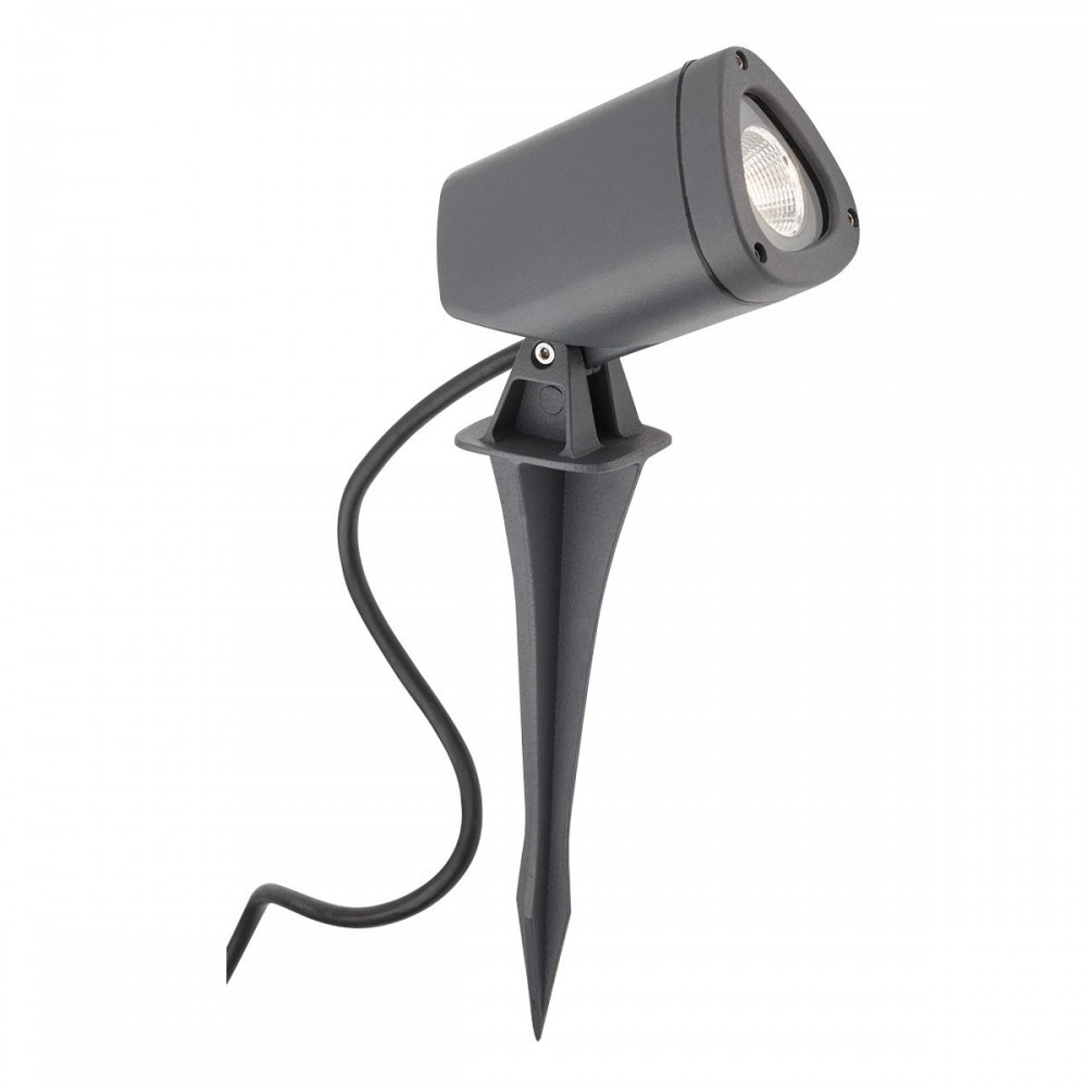Miniprojector Redo Felix, metal, dark grey, LED, 7W, 420 lumens, warm white 3000K, H.28 cm, IP65