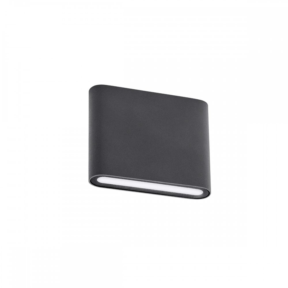 Wall lamp Redo Klippe, metal, dark grey, LED, 6,5W, 398 lumens, warm white 3000K, IP54
