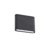 Wall lamp Redo Klippe, metal, dark grey, LED, 6,5W, 398 lumens, warm white 3000K, IP54