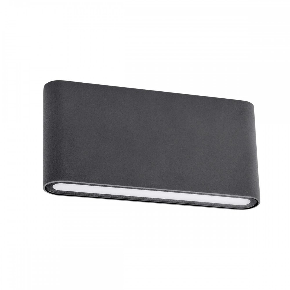 Wall lamp Redo Klippe, metal, dark grey, LED, 13W, 750 lumens, warm white 3000K, IP54
