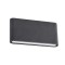 Wall lamp Redo Klippe, metal, dark grey, LED, 13W, 750 lumens, warm white 3000K, IP54