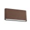 Wall lamp Redo Klippe, metal, dark brown, LED, 13W, 750 lumens, warm white 3000K, IP54