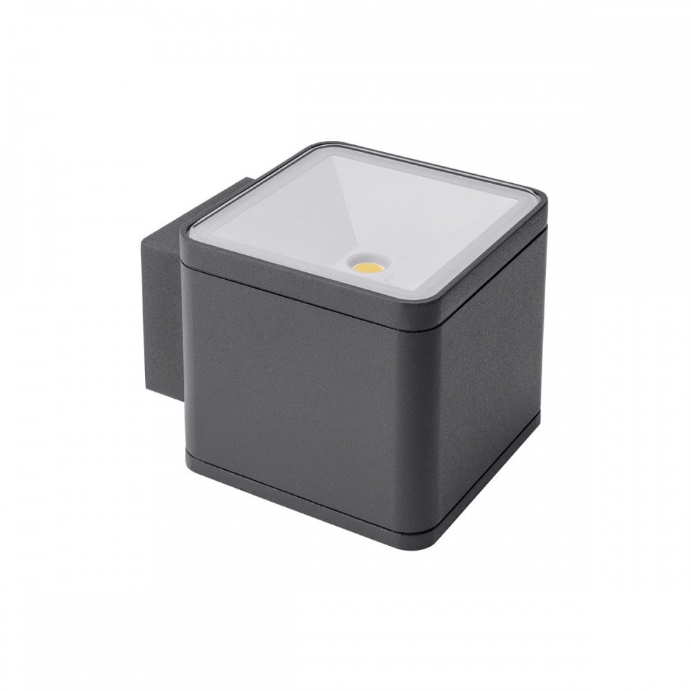 Wall lamp Redo Beta, metal, dark grey, LED, 2X6W, 1134 lumens, neutral white 4000K, IP54