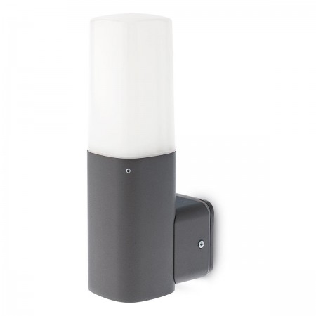 Wall lamp Redo Crayon, metal, polycarbonate, dark grey, 1XE27, H.25 cm, IP44