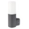 Wall lamp Redo Crayon, metal, polycarbonate, dark grey, 1XE27, H.25 cm, IP44