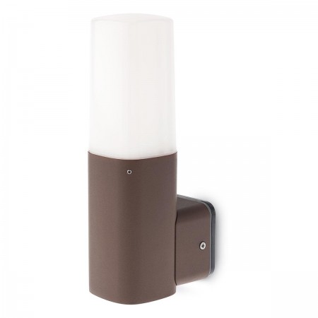 Wall lamp Redo Crayon, metal, polycarbonate, dark brown, 1XE27, H.25 cm, IP44