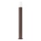 Bollard Redo Crayon, metal, dark brown, 1XE27, H.80 cm, IP44