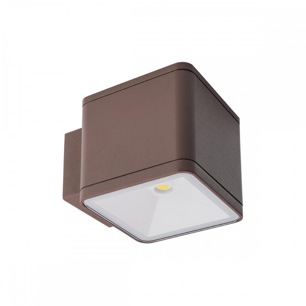 Wall lamp Redo Beta, metal, dark brown, LED, 6W, 530 lumens, warm white 3000K, IP54