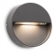Wall lamp Redo Even, metal, dark grey, LED, 3W, 160 lumens, warm white 3000K, D.10 cm, IP54