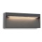 Wall lamp Redo Even, metal, dark grey, LED, 6W, warm white 3000K, L.20 cm, IP54