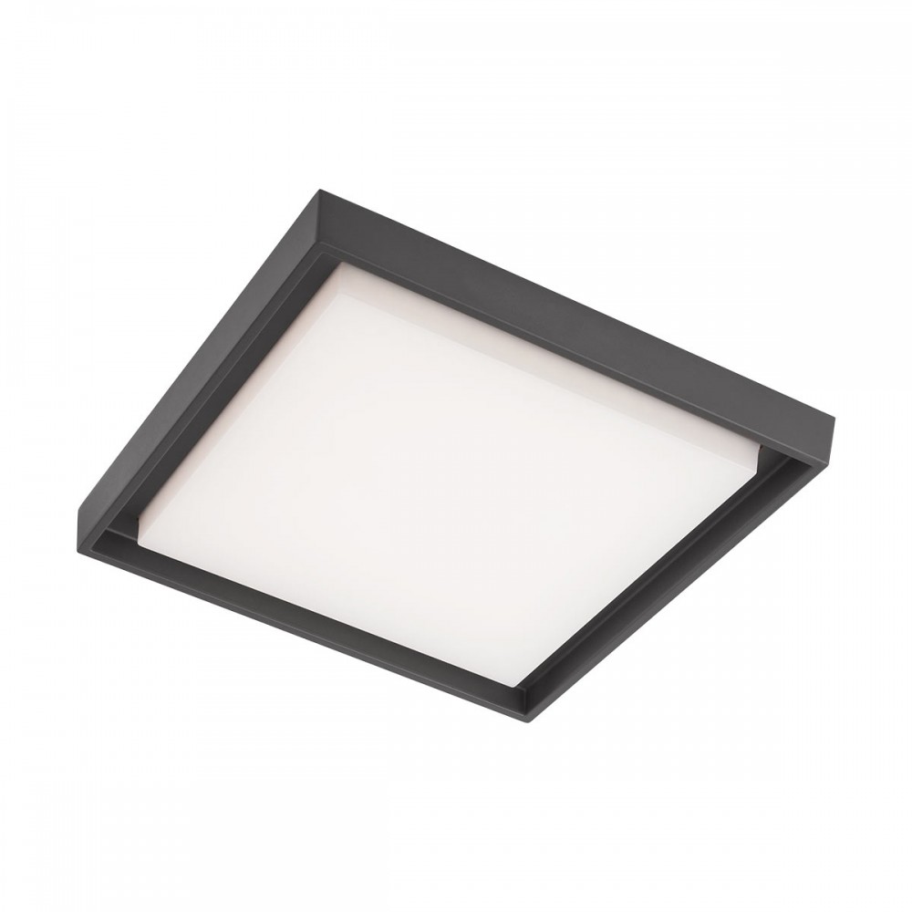 Ceiling lamp Redo Bezel, metal, dark grey, LED, 30W, 2550 lumens, warm white 3000K, IP54